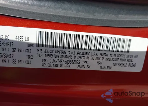 2010 Jeep Compass Sport from USA, damaged, VIN 1J4NT4FA5AD502933